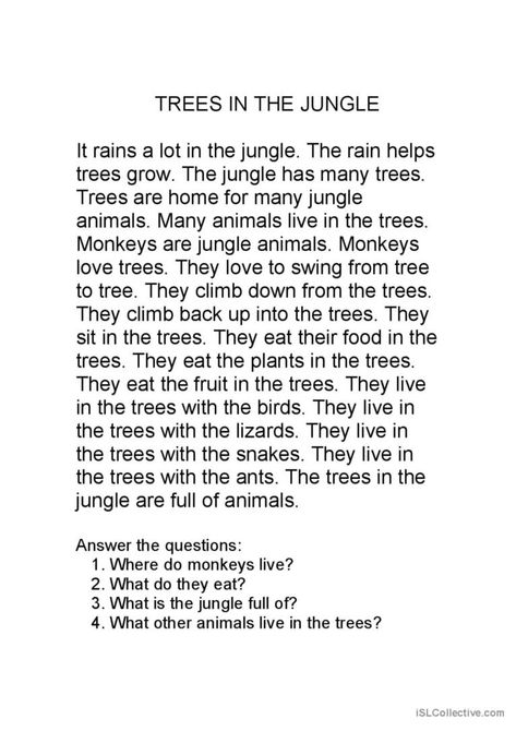 Short stories containing present simple for elementary students.They read and answer the questions. Short Story With Questions And Answer, English Short Stories With Questions, Short Stories For Elementary Students, Short Story With Questions, Reading Short Stories, Short Stories In English, Reading Tools, Parts Of A Sentence, Esl Reading