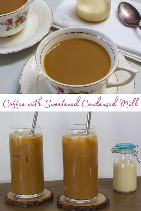 Savor the perfect blend of bold coffee and sweetened condensed milk with our easy Iced Coffee Recipe. Elevate your coffee experience today! Condensed Milk Iced Coffee, Sweetened Condensed Milk Coffee, Coffee With Sweetened Condensed Milk, Easy Iced Coffee Recipe, Coffee With Condensed Milk, Easy Iced Coffee, Recipe With Condensed Milk, Iced Coffee Recipe, Condensed Milk Recipes