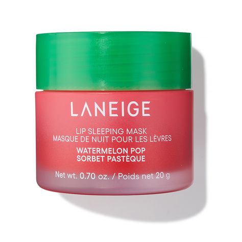 Laneige Watermelon, La Neige Lip Mask, Lange Lip Mask, Laneige Products, Sephora Wishlist, Laneige Lip Mask, Skincare Wishlist, Girly Christmas Gifts, Dry Cracked Lips