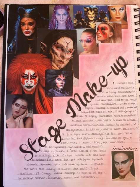 Mood Board Inspiration Art Gcse, Makeup Portfolio Book, Makeup Mood Board Inspiration, Makeup Portfolio Ideas, Makeup Sketchbook, College Sketchbook, Makeup Moodboard, Aesthetic Sketchbook, College Makeup