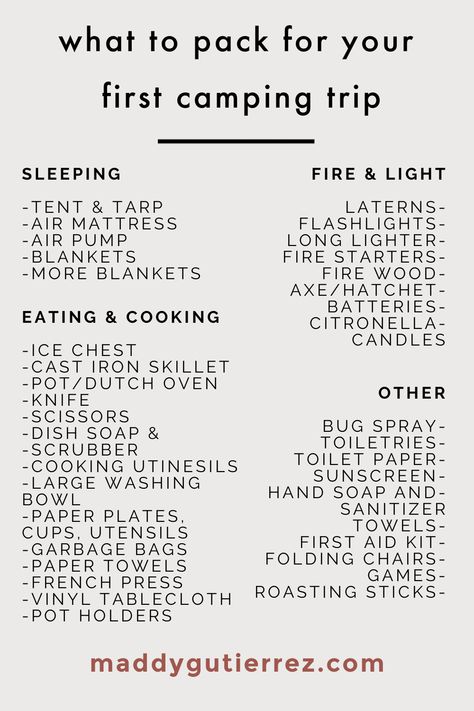 Zelt Camping Hacks, Zelt Camping, Camping For Beginners, Camping 101, Camping Packing List, Camping Must Haves, Camping Inspiration, Camping Hacks Diy, Camping Needs