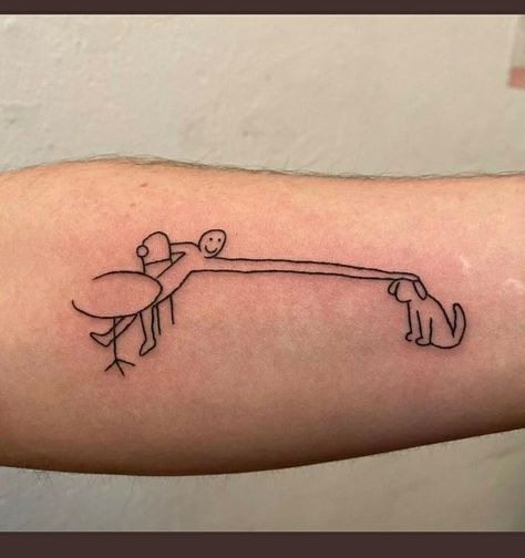 Absurdity Tattoo, Mile Marker Tattoo, Hot Stuff Tattoo, Tattoo Ideas Line Art, Small Funny Tattoos, Dumbest Tattoos, Tattoos Geometric, Weird Tattoos, Funny Tattoos