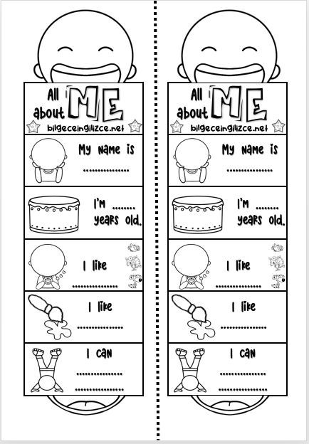 All About Me Grade 1, Back To School English Activities, Greetings Activities For Kids, Introduce Yourself Ideas, Worksheets For Year 1, Greetings Worksheets, Year 1 English, Lap Book Templates, All About Me Worksheet