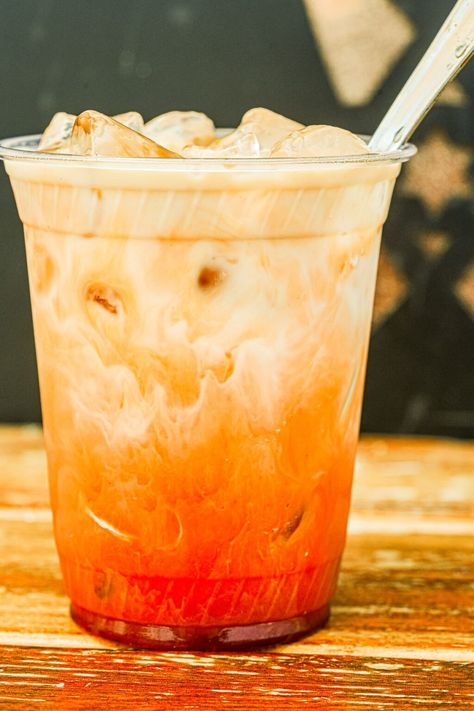 Cha Yen (Iced Thai Tea Recipe) - Cinnamon Snail Thai Tea Recipe, Thai Tea Recipes, Tea Blends Recipes, Teas Recipes, Thai Milk Tea, Milk Tea Recipes, Herbal Teas Recipes, Ceylon Tea, Thai Tea