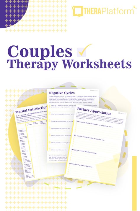 These couples therapy worksheets are must have in your therapy resource toolbox. They can be used for both in session or as home practice for couples therapy. #couples #couplestherapy #therapy #therapyresources #worksheets #couplestherapyworksheets Diy Marriage Counseling, Free Marriage Counseling Worksheets, Diy Couples Therapy, Couples Therapy Worksheets Infidelity, Couple Counseling Worksheets Therapy, Relationship Counseling Worksheets, Free Couples Therapy Worksheets, Couples Communication Worksheets, Couples Therapy Activities Worksheets