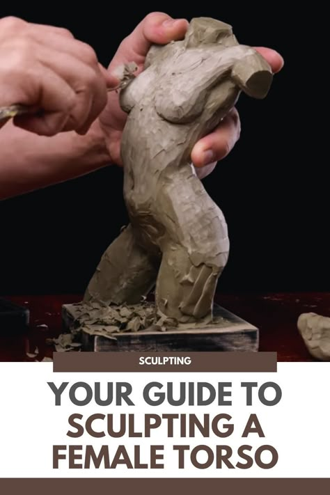 Ever caught yourself daydreaming about creating your own masterpiece? Well, guess what? It’s time to turn that dream into reality! Sculpting isn’t just for the Michelangelos of the world - it’s for you, me, and anyone with a passion for expression. Let’s dive into the world of clay, where every pinch and prod brings us closer to our artistic vision. Don’t worry about the tools or techniques just yet - we’ve got you covered! With a solid grasp of the basics, you’ll be shaping and molding... Anatomy Clay Sculpture, Sculpting Clay Figures, Clay Female Figures, Beginner Sculpture Ideas, Ceramic Torso Sculpture, How To Sculpt A Body With Clay, Easy Sculpting Ideas, Sculpture Art Clay Sculpting Tutorials, Figure Sculpture Clay