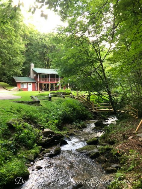 Exterior Updates, Stone Porches, Cabin Porch, Split Rail Fence, Concrete Cover, Tree Logs, Cabin Exterior, Stone Stairs, Side Porch