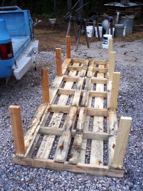 DIY Pallet Chicken Coop - Practical & Sturdy! - The Owner-Builder Network Pallet Chicken Coop Diy Plans, Pallet Wood Chicken Coop Diy, Chicken Coop Made Out Of Pallets, Pallet Chicken Coop Diy Easy, Chicken Coop Made From Pallets, Chicken Coop With Nesting Boxes, Chicken Coop Out Of Pallets, Chicken Coop On A Budget, Cheap Chicken Coop Diy