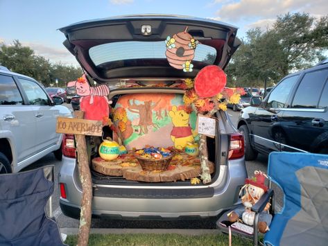 Pooh bear and the 100 acre woods Trunk Or Treat Winnie The Pooh Ideas, 100 Acre Wood Trunk Or Treat, Hundred Acre Woods Trunk Or Treat, Winnie The Pooh Trunk Or Treat Ideas For Cars, Pooh Bear Trunk Or Treat, Trunk Or Treat Winnie The Pooh, Winnie The Pooh Trunk Or Treat Ideas, Pooh Trunk Or Treat, Winnie The Pooh Trunk Or Treat