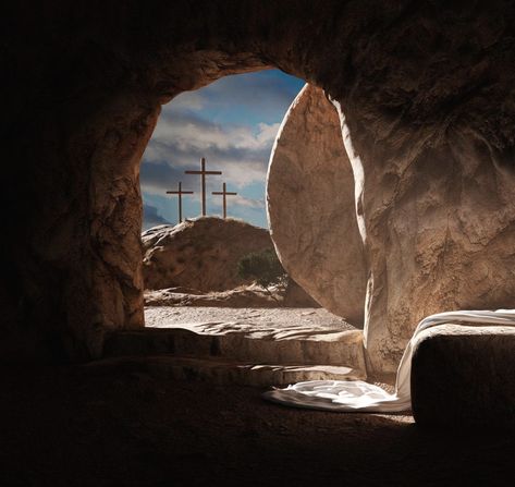 Lent Pictures, Jesus Love Images, Jesus Tomb, The Gospel Of John, The Resurrection Of Jesus, Gospel Of John, Church Backgrounds, Church Media Design, Resurrection Of Jesus