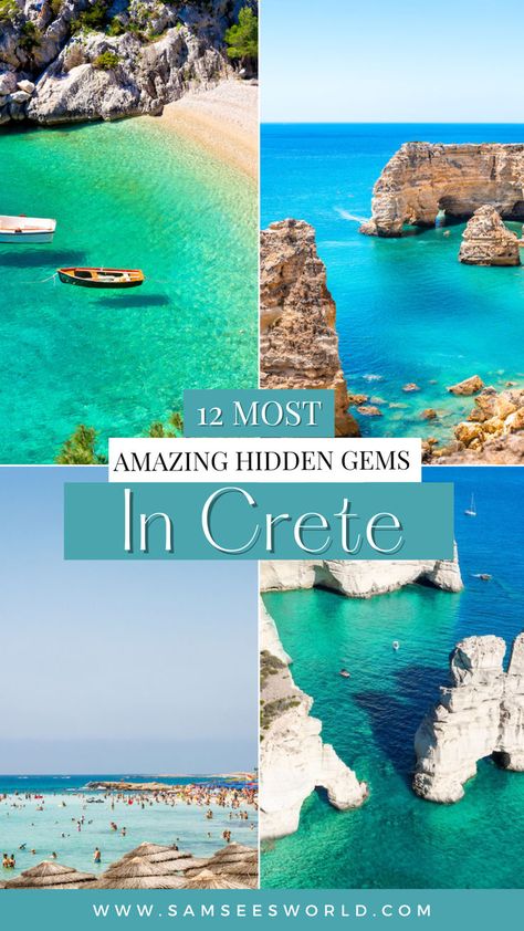 Hidden Gems in Crete, Greece. Crete Greece Chania, Crete Island Greece, Greek Islands Vacation, Greek Islands To Visit, Greece Honeymoon, Greek Vacation, Greece Itinerary, Dream Vacation Spots, Crete Island