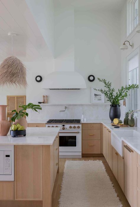 White Appliances Are Trending and They Look Nothing Like Before—How to Style Them White Appliances In Kitchen, Appliances In Kitchen, Seaside Kitchen, Boston Interior Design, White Kitchen Appliances, Boston Interiors, White Appliances, Mediterranean Design, All White Kitchen