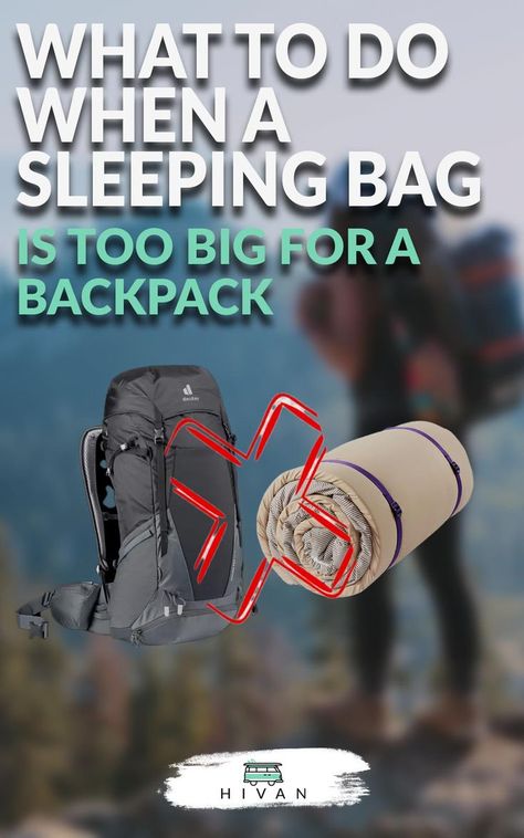 Big sleeping bags are almost always more comfortable, but they’re not the easiest solution for backpacking. If you want to fit your sleeping bag into a backpack but you’re having trouble, it can be frustrating and overwhelming. Today, you’ll learn how to pair almost any sleeping bag with your backpack. Backpacking Sleeping Bag, Sleeping Bags, Cool Backpacks, Sleeping Bag, Backpacking, Sleep, Backpacks, Van