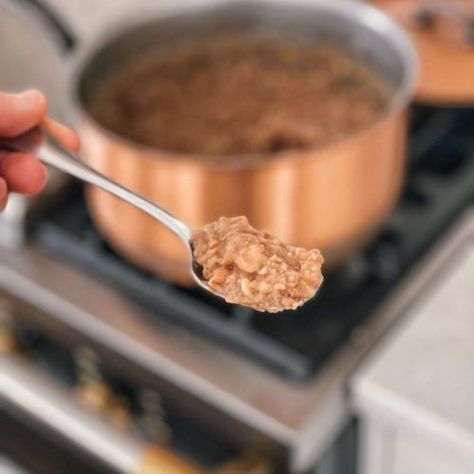 Homestead Refried Beans (Plus, Canning Tips!) - The Homesteading RD Can Refried Beans Recipe, Best Refried Beans, Homestead Canning, Soak Beans, Canning Refried Beans, Homestead Recipes, Refried Beans Recipe, How To Soak Beans, Low Acid Recipes