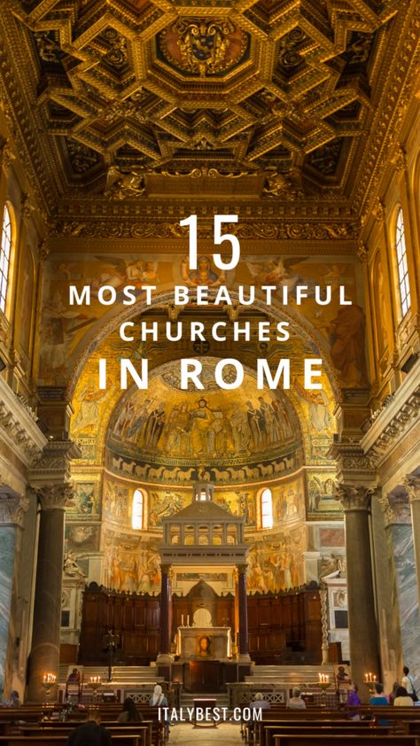 Churches In Rome, Beautiful Catholic Churches, Rome Tourist, Best Food In Rome, Free Things To Do In Rome, Most Beautiful Churches, Rome Winter, Italy Spring, Grad Trip