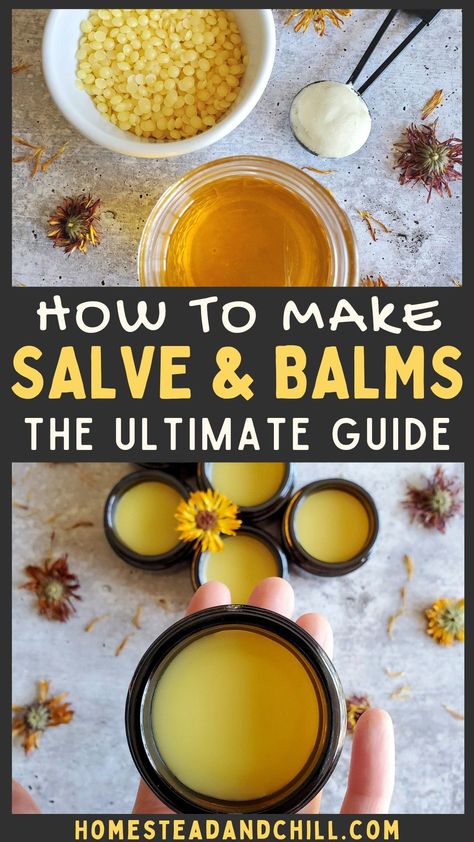 Diy Salve, Healing Salve Recipe, Homemade Salve, Herbal Medicine Recipes, Herbal Remedies Recipes, Lavender Recipes, Salve Recipes, Hand Salve, Herbal Salves