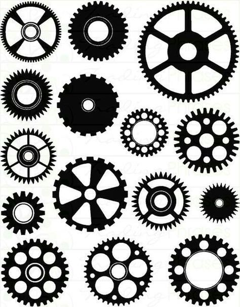 Gear Silhouette, Gear Pattern, Biomech Tattoo, Steampunk Kunst, Maker Fun Factory Vbs, Maker Fun Factory, Steampunk Tattoo, Arte Doodle, Gear Art