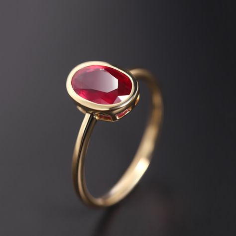 Oval Ruby Ring Design, Ruby Ring Designs, Stone Ring Design, Silver Ruby Ring, July Birthstone Ring, Natural Ruby Ring, Ruby Rings, Ruby Wedding, Designer Rings