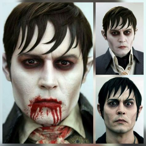 Barnabas Collins Johnny Depp, Scary Hotel, Johnny Depp Dark Shadows, Dark Shadows 2012, Tim Burton Party, Dark Shadows Movie, Johnny Depp Funny, Barnabas Collins, Vampire Makeup