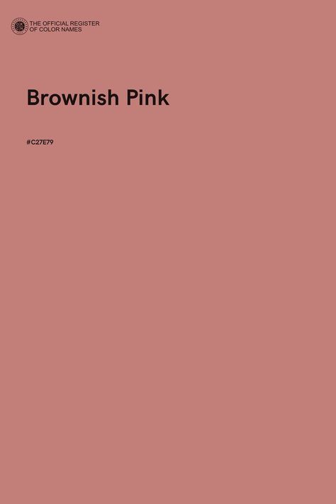 Discover the unique opportunity to name a color, available only at The Official Register of Color Names Store! How Pinterest Sees Me Color Aesthetic, Brownish Pink Color, Brownish Pink Aesthetic, Shades Of Pink Aesthetic, Brownish Pink Hair, Nathalie Core, Summer Short Coffin Nails, Liptint Packaging, Hannah Color