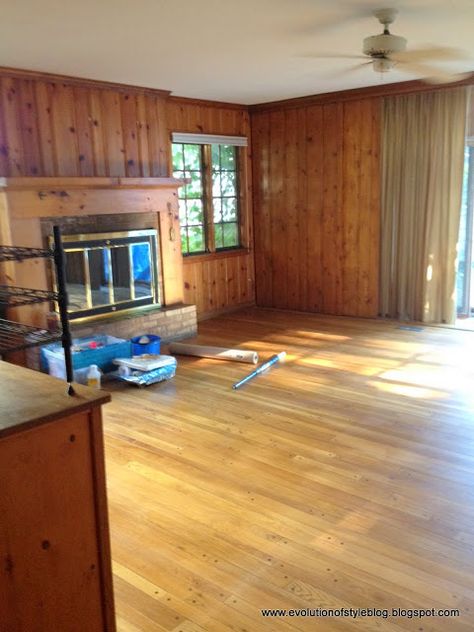 Knotty Pine Walls Makeover, Painting Knotty Pine Walls, Painted Knotty Pine Walls, Knotty Pine Walls Color Schemes, Knotty Pine Living Room, Stained Knotty Pine, Knotty Pine Rooms, Knotty Pine Ceiling, Knotty Pine Cabin