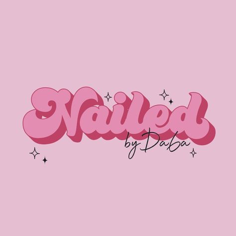 Nail Page Logo Ideas, Aesthetic Names For Nail Business, Personal Shopper Logo Ideas, Nail Logo Ideas Graphic Design, Nail Tech Logo Ideas, Nail Logo Design Ideas, Nail Tech Logo Design, Nail Logos Ideas, Girly Logo Design