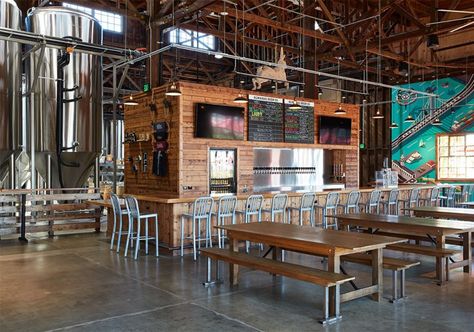 Brewpub Design, Taproom Design, Hop Water, Brewery Interior, Brewery Decor, Brewery Ideas, Brewery Taproom, Brewery Bar, Sports Bars