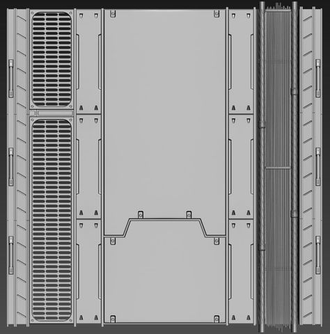 Mouhsine Adnani - Portfolio and WIPs - Polycount Forum Sci Fi Texture, Sci Fi Panel, Scifi Panel, Scifi Wall, Sci Fi Floor, Scifi Corridor, Scifi Environment, Scifi Interior, Sci Fi Wall