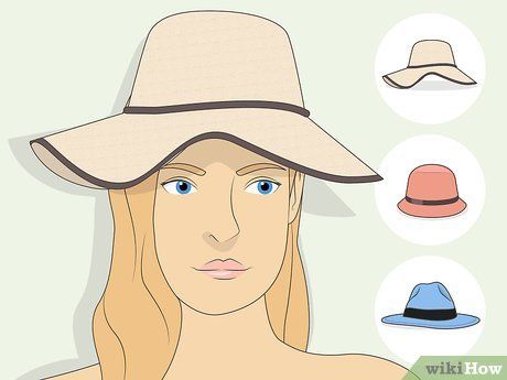 How to Choose Hats for Your Face Shape (with Pictures) - wikiHow Hats For Short Hair, Small Forehead, Glasses For Round Faces, Oblong Face Shape, Rectangle Face, Circle Face, Hats For Big Heads, Slimmer Face, Long Face Hairstyles