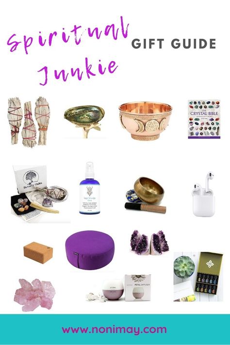 Spiritual gift guide + zen must-haves for the spiritual junkie - Noni May Meditation Gift Basket, Spiritual Gifts Ideas, Gifts For Spiritual People, Gifts For Hippies, Meditation Gift Ideas, Protect Energy, Spiritual Gift Ideas, Meditation Alter, Mother Earth Art