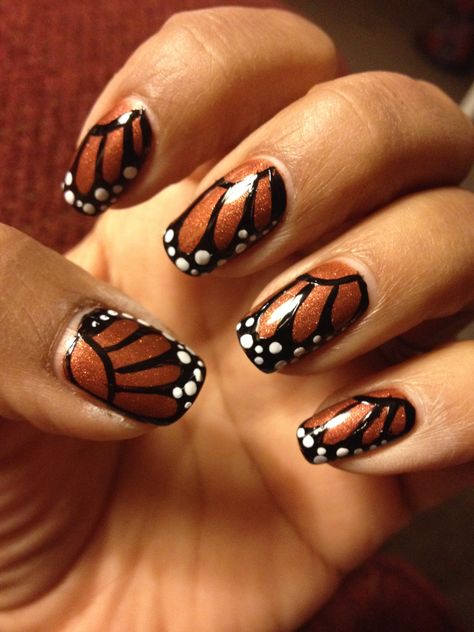 Monarch Nail Art, Monarch Butterfly Party Decorations, Monarch Butterfly Halloween Costume, Monarch Butterfly Party Ideas, Monarch Butterfly Baby Shower Ideas, Monarch Butterfly Nail Art, Monarch Makeup, Monarch Butterfly Party, Butterfly Costume Makeup