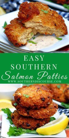 Easy Southern Salmon Patties | a southern discourse Seafood Patties, Southwest Salmon, Southern Salmon Patties, Baked Salmon Patties, Salmon Croquettes Recipe, Salmon Recipes Baked Oven, Canned Salmon Patties, Bake Beans, Southern Discourse