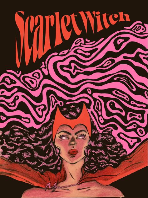 Vintage Marvel Posters, Scarlet Witch Marvel Comics, Witch Comic, Scarlet Witch Comic, The Scarlet Witch, Marvel Comics Vintage, Vintage Marvel, Marvel Wall, Scarlet Witch Marvel