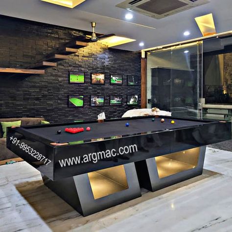 Buying Guide for italian slate pool table price and Pool table wholesale suppliers. When looking to buy a pool table, there are a number of factors to consider, including size, material, playing surface, and price. Here are some important things to keep in mind when shopping for a Wholesale pool table supplies and pool table in Faridabad. Snooker Room Design, Snooker Table Design, Pool Table Aesthetic, Luxury Pool Table, Trolley Ideas, Pool Table Design, Best Pool Tables, Slate Pool, Pool Table Slate