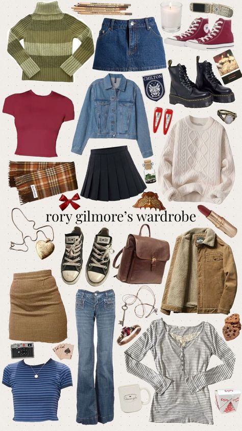 Denim Winter Jacket Outfit, The Rory Gilmore Aesthetic, Dory Gilmore Outfits, Rory Fall Outfits, Modern Rory Gilmore Outfits, Fall Jacket Aesthetic, Dressing Like Rory Gilmore, Rory Gilmore Turtleneck, Rory Gilmore Shirts