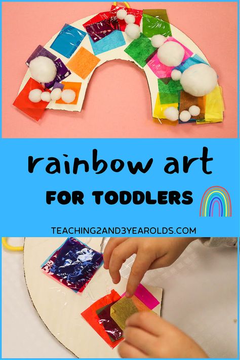 Rainbow Kids Crafts, Art Craft For Toddlers, Color Lesson Plans, Kids Crafts Toddlers, Rainbow Lessons, Crafts Toddlers, Art For Toddlers, Sunshine Crafts, Craft For Toddlers