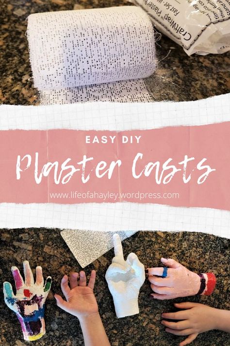 Plaster Of Paris Hand Molds, Plaster Of Paris Halloween Crafts, Crafts With Plaster Of Paris, Plaster Diy Crafts, Plaster Cloth Projects, Plaster Of Paris Crafts Ideas Diy, Plaster Wrap Art Projects, Plaster Cast Art, Plaster Art Projects