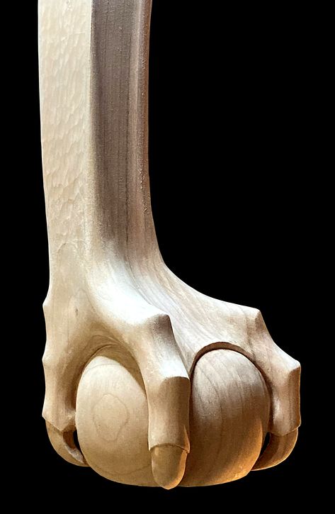 Finished ball and claw foot in cherry. Large Farmhouse Table, Douglas Fir Flooring, Wooden Front Door, Custom Tables, Antique Woodworking Tools, Wooden Front Door Design, Wooden Front Doors, Big Table, Good Relationship Quotes