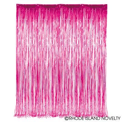 Bring a pop of color to your party with our Pink Foil Fringe Curtain! This 3 by 8 foot curtain comes in a shiny pink and can be cut to hang over any window, wall or doorway. Perfect for parties, school dances, pep rallies, and beyond! Party Streamer, Bolo Barbie, Foil Curtain, Party Photo Backdrop, Photo Backdrop Wedding, Party Streamers, Fringe Backdrops, Curtain Fringe, Photos Booth