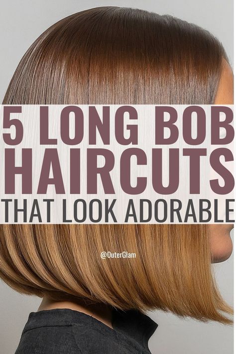 Whether you're contemplating a fresh look or simply seeking hair inspiration, navigating the world of long bob haircuts can be overwhelming. If you wish to find that perfect adorable long bob style that suits you best, this compilation is for you. Discover five stunning long bob haircuts that are sure to elevate your style game effortlessly. Smooth Lob Haircut, Long Curly Bob Black Women, Bob Haircut No Layers, Bob Longer In Front Shorter In Back, Textured Long Bob Haircut, Inverted Long Bob With Layers, Graduated Long Bob, Long Bob No Bangs, Beveled Haircut