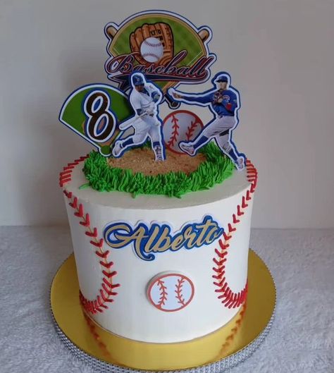 Baseball Birthday Cake Topper, Baseball Cake Toppers, Baseball Cake Ideas, Baseball Themed Cake, Baseball Theme Cakes, Baseball Cakes, Baseball Birthday Cakes, 15th Birthday Cakes, Baseball Cake