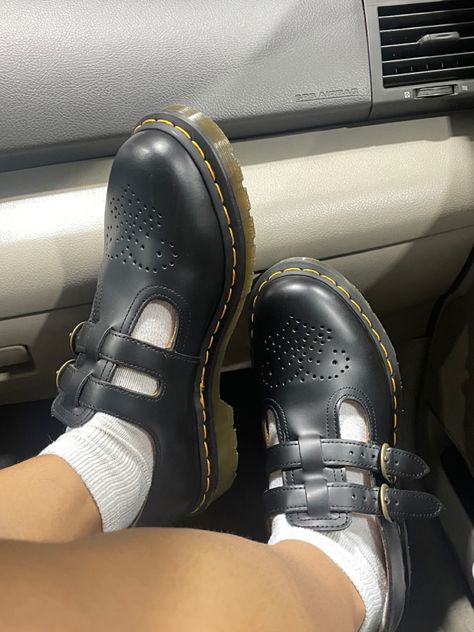 Black Mary Janes Doc Martens, Docs Mary Jane’s, Doc Martens Shoes Women, Mary Jane’s Doc Martens, Bex Doc Martens Outfit, Mary Janes Shoes Aesthetic, Women’s Doc Martens, Doc Martens School Shoes, Doc Martin Mary Janes