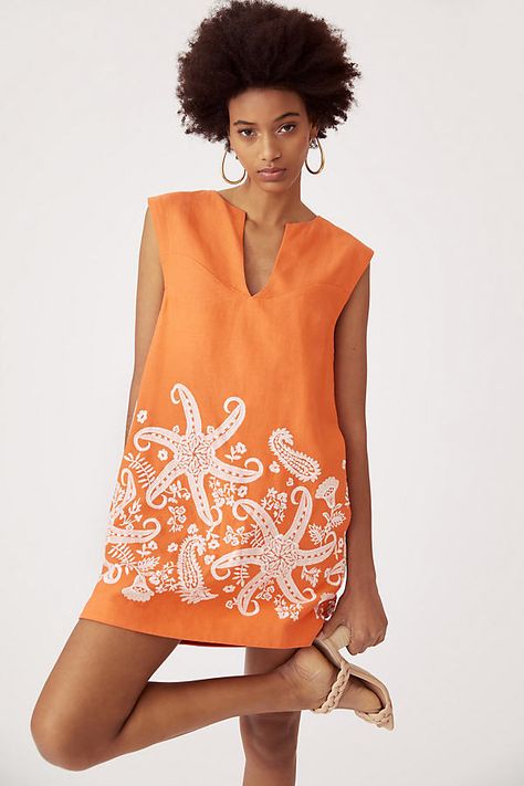 About Maeve The name " Maeve" references a purple flower, a Greek goddess, and a famously beautiful Irish warrior queen. In light of these inspirations, it's no surprise that their collection is structured yet delicate, a representation of beauty and strength at once. Each Maeve design is refined, flattering, and best of all exclusively ours. Orange Tunic Dress, Orange Starfish, Lace Tunic Dress, Orange Fits, Embroidered Tunic Dress, Pocket Tunic, Warrior Queen, Chevron Dress, Linen Tunic