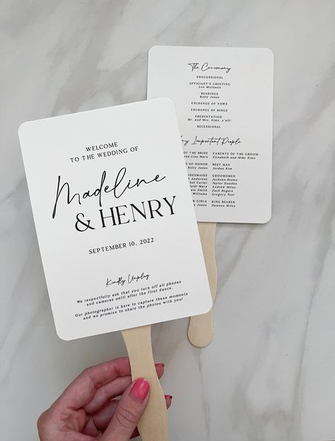 Wedding Program Fan Template Printable Diy Ceremony Paddle - Etsy Order Of The Day Wedding Fan, Wedding Programs As Fans, Program Display Wedding, Program Fans Wedding Diy, Paper Fan For Wedding, Itinerary Fan Wedding, Paddle Fans For Wedding, Wedding Timeline Fan, Wedding Ceremony Fan Programs