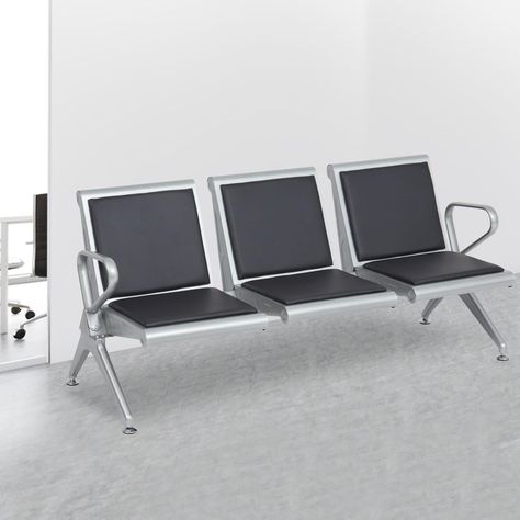 PRICES MAY VARY. ➢Spacious 3-Seat Waiting Room Bench: It has spacious seats and sufficient hospitality, while saving the floor space of the site to the greatest extent. kinbor 3-seater waiting room chair is suitable for airports, hospitals, bus stations, subway stations, Ideal seat for meeting rooms, offices, banks, halls, lobbies, hospitals, exhibitions, barber shops, beauty salons, office waiting rooms. ➢Comfortable Reception Chairs: The backrest with suitable inclination angle and the armrest Waiting Room Furniture, Waiting Chair, Reception Chairs, Office Waiting Rooms, Room Bench, Waiting Room Chairs, Reception Chair, Guest Chair, Beauty Salons