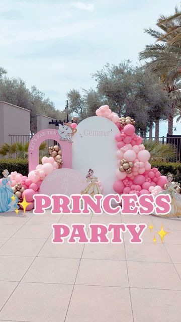 BALLOONS | BACKDROPS | EVENT RENTALS on Instagram: "✨LET’S PAR-TEA! 🫖✨ PRINCESS GEMMA IS 3 💖👑 • • • • • • #princessparty #princessballoons #princesstheme #princess #dinsey #partea #thirdbirthday #pinkballoons #irvine #princessbackdrop #princesscastle #princessthemeparty #chinohills #newportcoast #newportbeach #socalrentals #backdrops #birthdaybackdrop" Pink Princess Birthday, Princess Birthday Decorations, Par Tea, Disney Princess Party, Princess Birthday Party, Event Rentals, Pink Princess, Princess Birthday, Princess Party