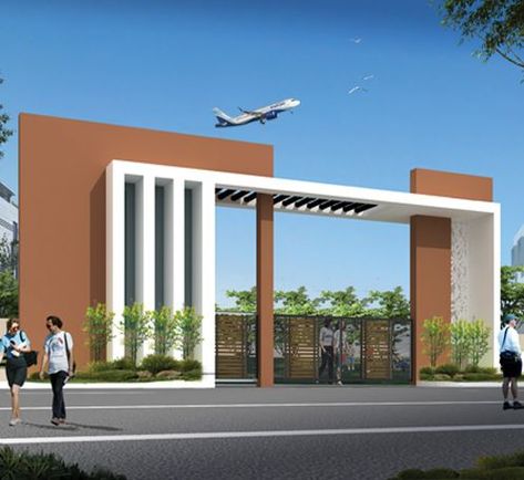 Building Entrance Design, Gate Wall Design, School Building Design, Gate Designs Modern, House Main Gates Design, Modern Gate, House Outer Design, Front Gate Design, Entrance Gates Design