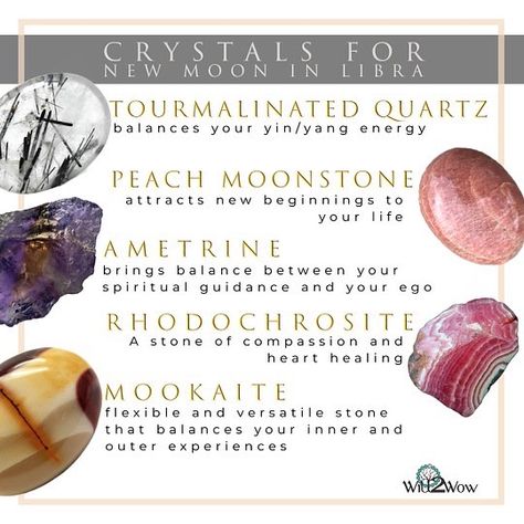 Libra New Moon Ritual, Libra Crystals And Stones, Libra Crystals, New Moon In Leo Crystals, Crystal Intentions, Charge Crystals Full Moon, Libra New Moon, New Moon In Aquarius Crystals, Moon In Libra