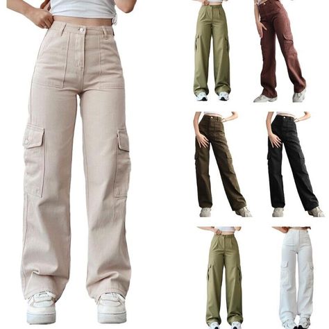 Bottom For Women, Loose Cargo Pants Outfit Women, Must Have Trousers Women, Trendy Bottoms For Women, Belbotm Pant For Women, Bottom Designs Pants, Trendy Pants For Women, Bottom Wear For Women, Essential Clothes