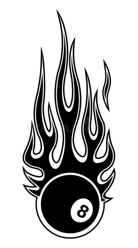 8 Ball On Fire Tattoo, 8 Ball Illustration, Billiard Drawing, Snooker Tattoo, 8 Ball Pool Logo, 8 Number Design, Billiard Tattoo, 8 Ball Icon, 8 Tattoo Number